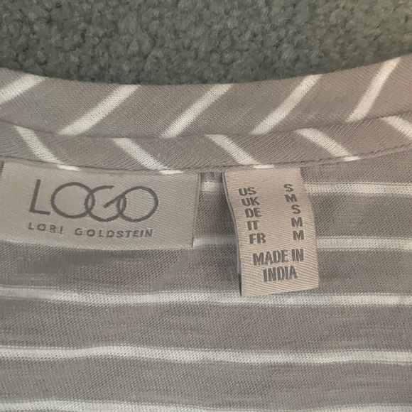 Lori Goldstein Striped A-Line Tank Top - Picture 6 of 9